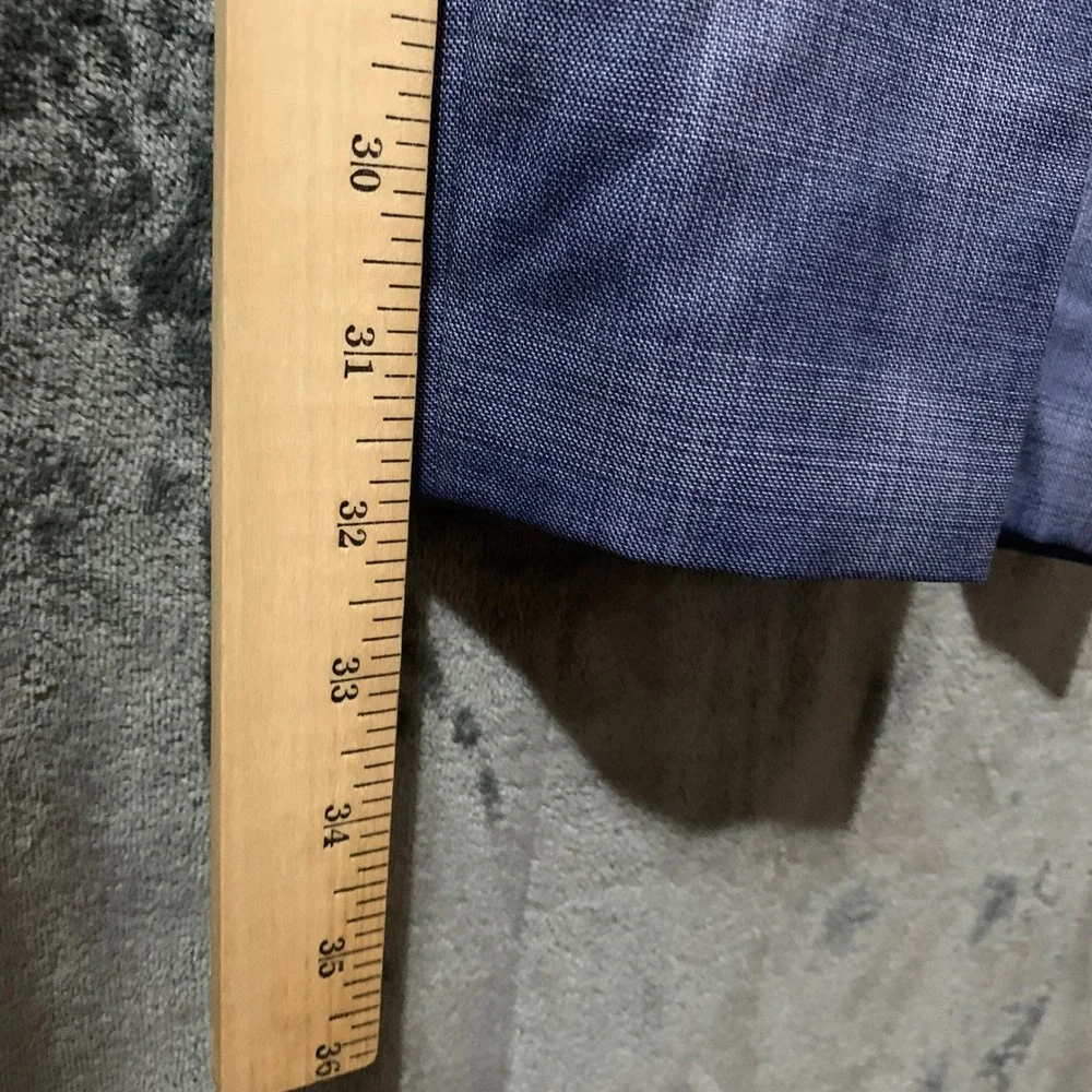 Lauren Ralph Lauren Mens Ultraflex Blue Plaid Suit Trousers Edgewood 42W x 32L